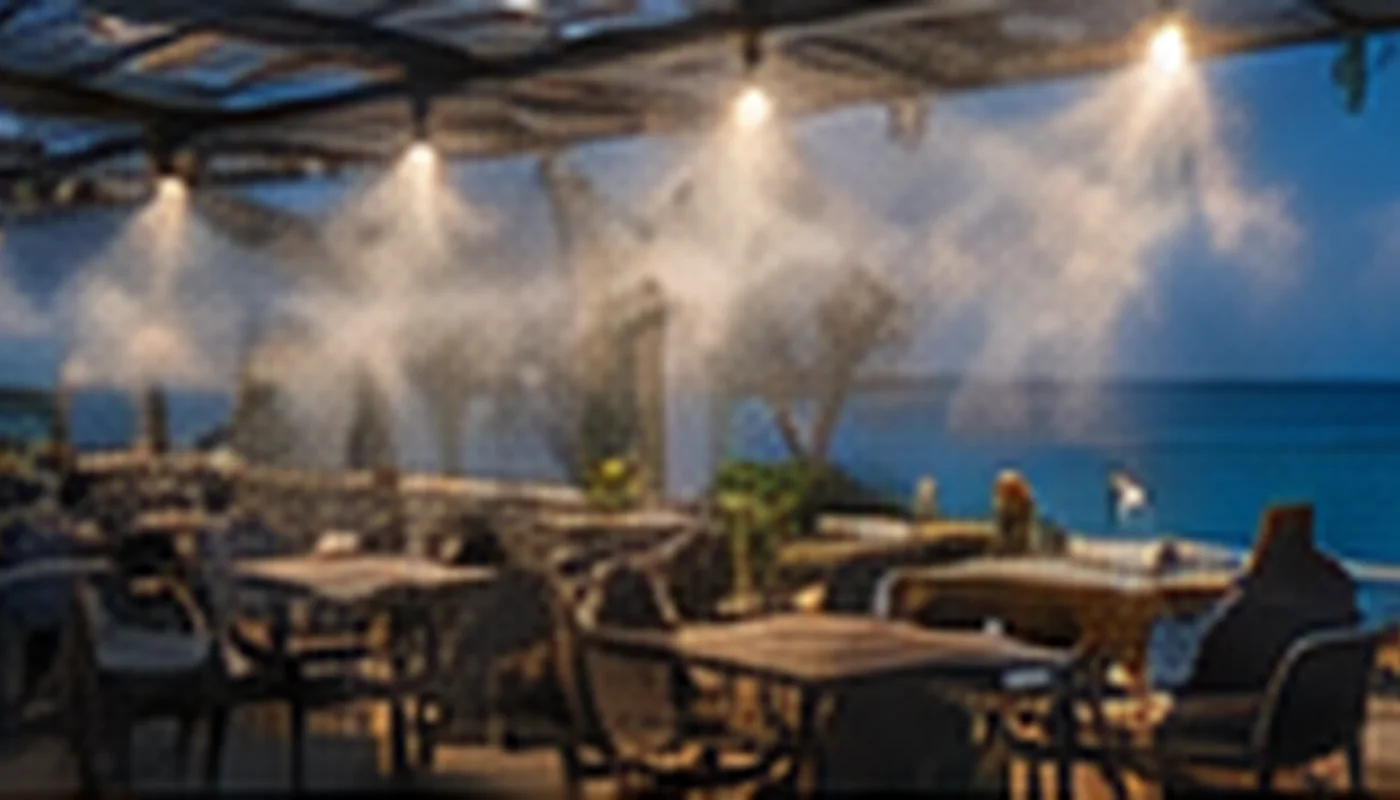 Alquiler de nebulizadores para terraza de evento