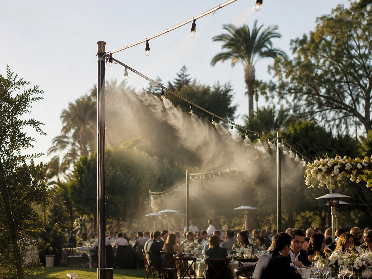 Nebulización temporal para terrazas y eventos exteriores